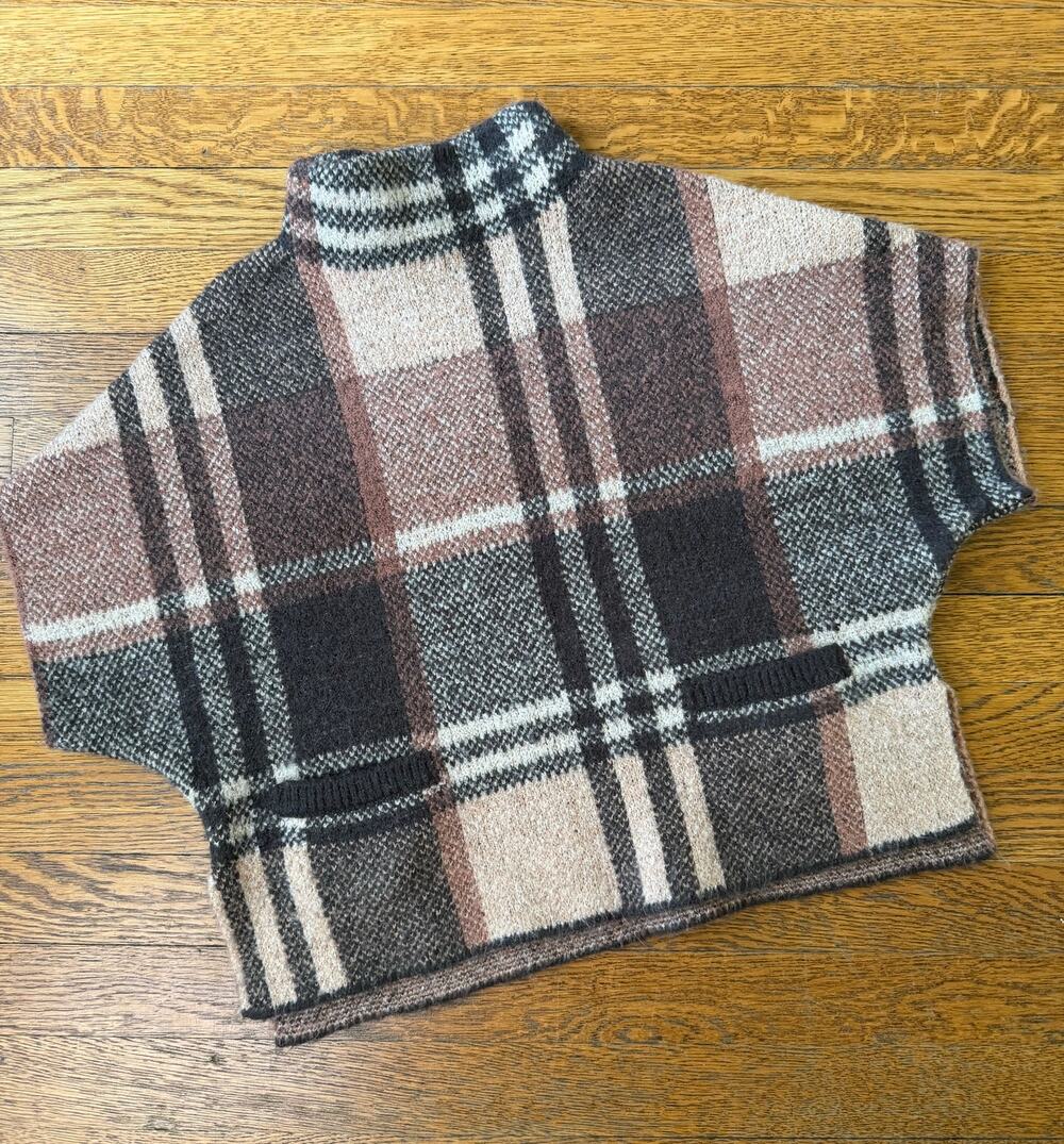 Zara Girls' Sweater Shawl Top Size 4-5